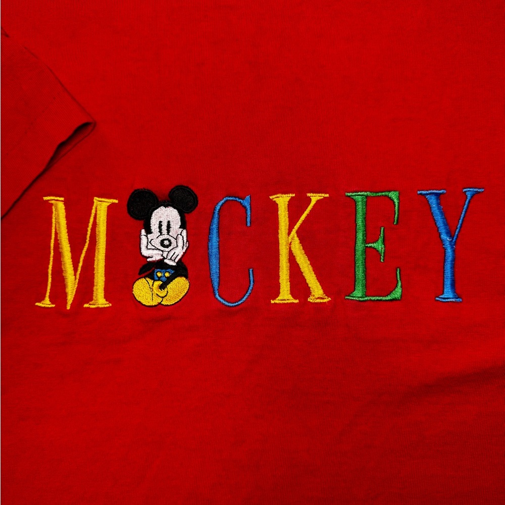 VTG Single Stitch Mickey Mouse Red  Shirt